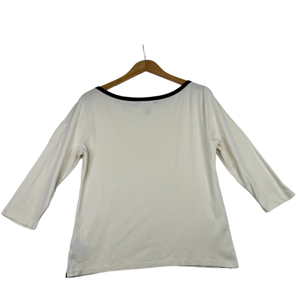 Lauren Ralph Lauren Tan 3/4 Sleeve Top Size XL SOLD AS IS - Picture 2 of 7
